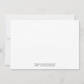 Duck party flat card (Back)