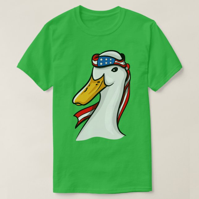 Duck Patriotic USA T-Shirt (Design Front)