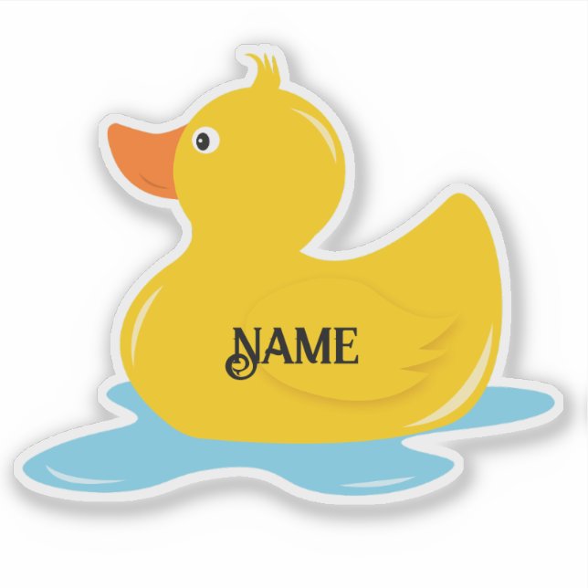 Duck Personalized  Sticker (Front)
