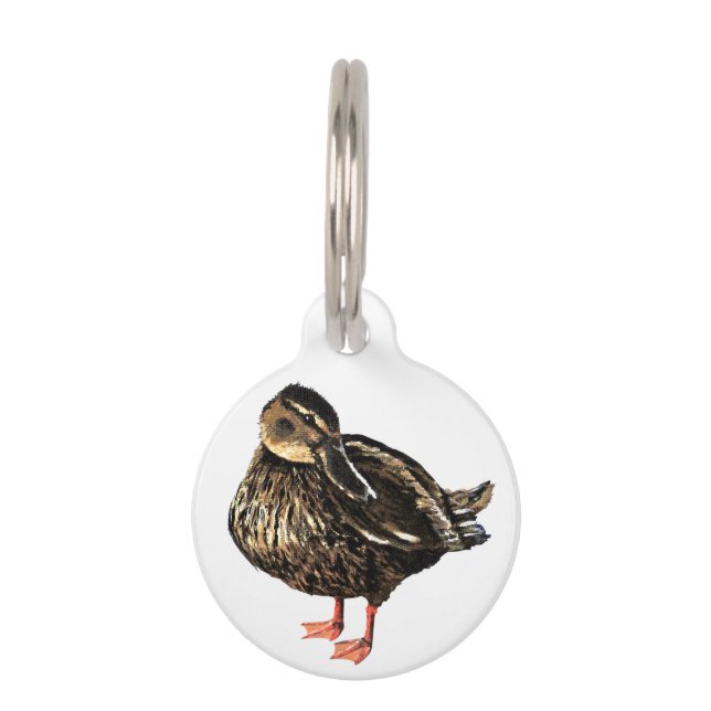 Duck Pet ID Tag (Front)