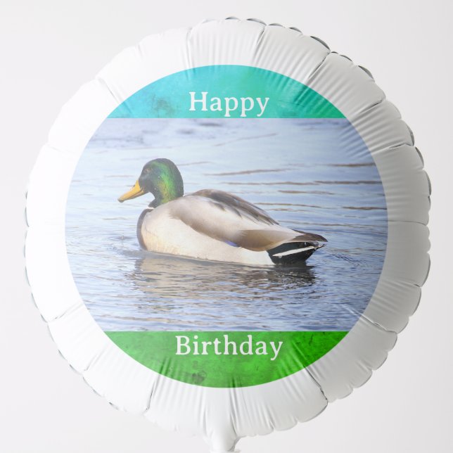 Duck Photo Birthday Balloon  (Front)