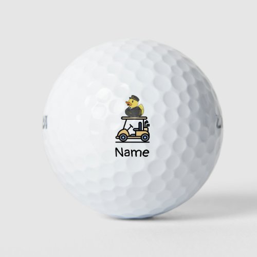 Duck Pilot Aviation Industry with golf cart Golf Balls