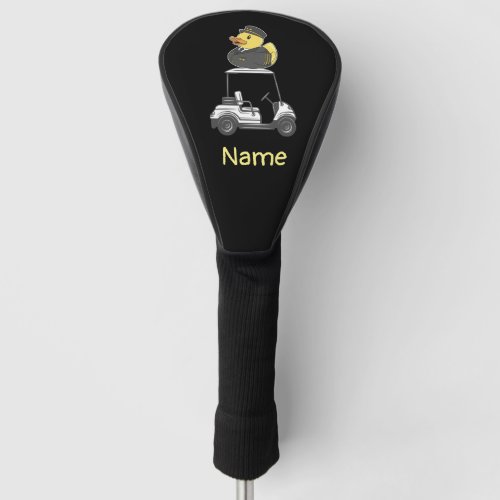Duck Pilot Aviation Industry with golf cart  Golf Head Cover