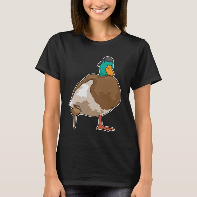 Duck Pirate Wooden leg T-Shirt (Front)