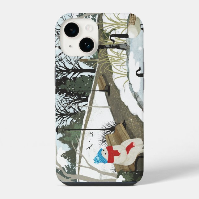 Duck Pond - Winter Iphone Case (Back)