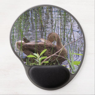 Duck Preening in the Reeds Gel Mouse Pad