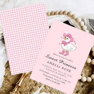 Duck Princess Celebration Birthday Invitation