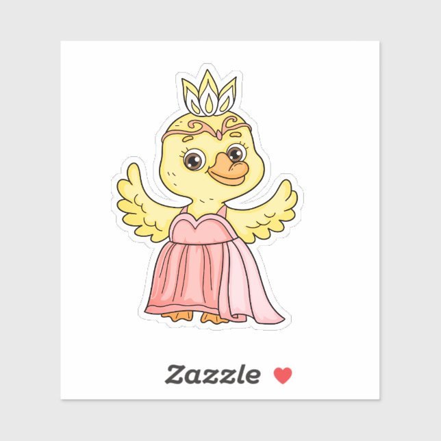 Duck Princess Sticker (Sheet)