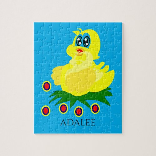 Duck puzzle with Childs name