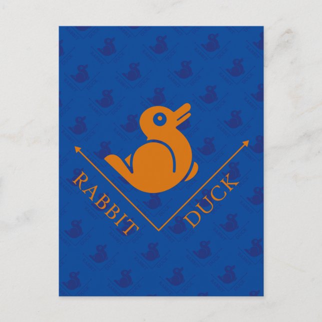 Duck Rabbit Illusion Postcard (Front)