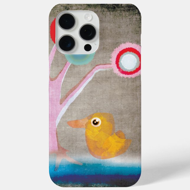 Duck right side of the pink tree Rupydetequila Case-Mate iPhone Case (Back)