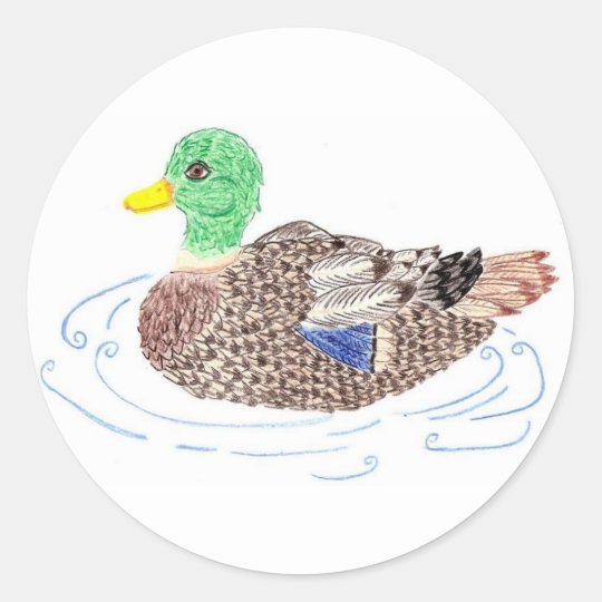 Duck round stickers | Zazzle.com
