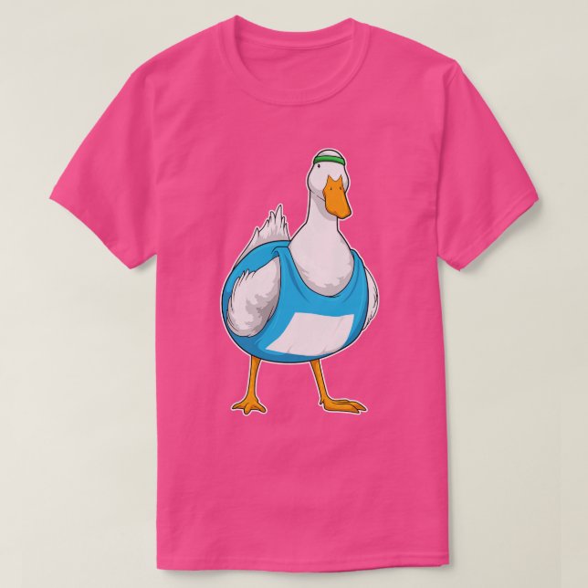 Duck Runner Running Sports T-Shirt (Design Front)