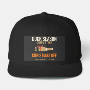 Duck Season Doesnt Take Christmas Off, Duck Huntin Visor