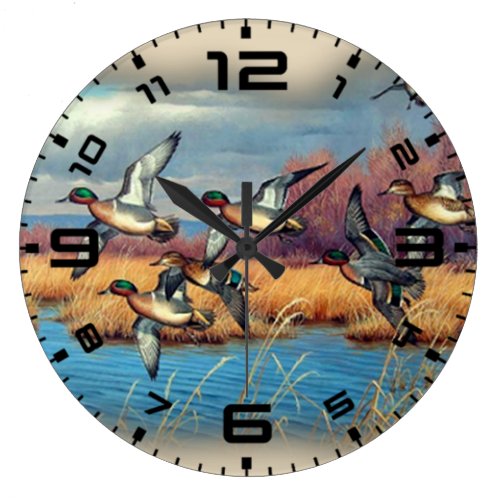 Duck Season Large Clock Duck Season Large Clock