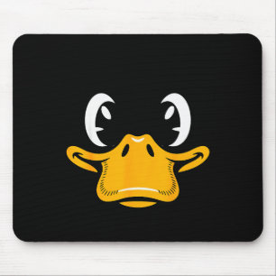 Duck Shirt Adult Kids Men Women Yellow Duck Face C Mouse Pad