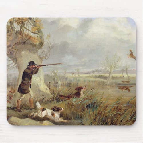 Duck Shooting oil on canvas Mouse Pad