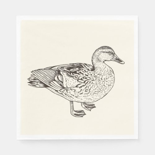 Duck Sketch Napkins