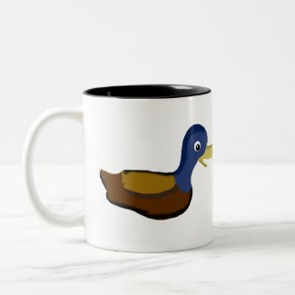 Duck Smile Two-Tone Coffee Mug