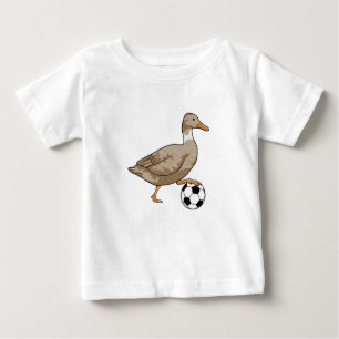 Duck Soccer player Soccer Baby T-Shirt