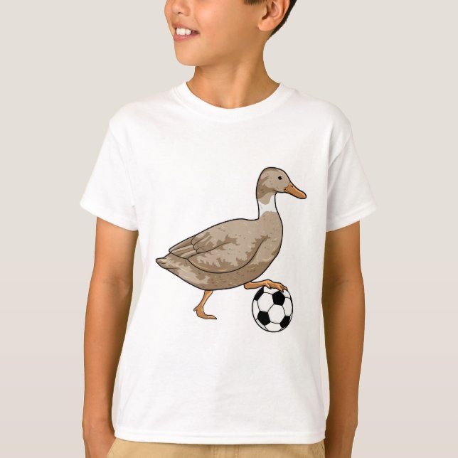 Duck Soccer player Soccer T-Shirt (Front)