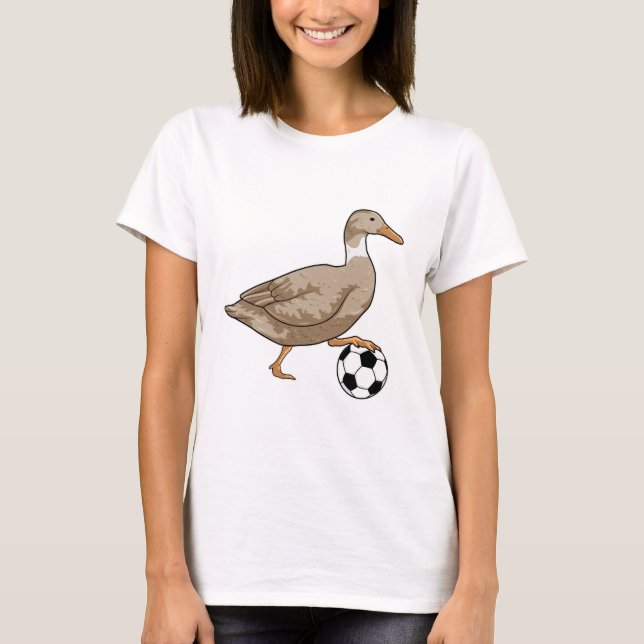 Duck Soccer player Soccer T-Shirt (Front)