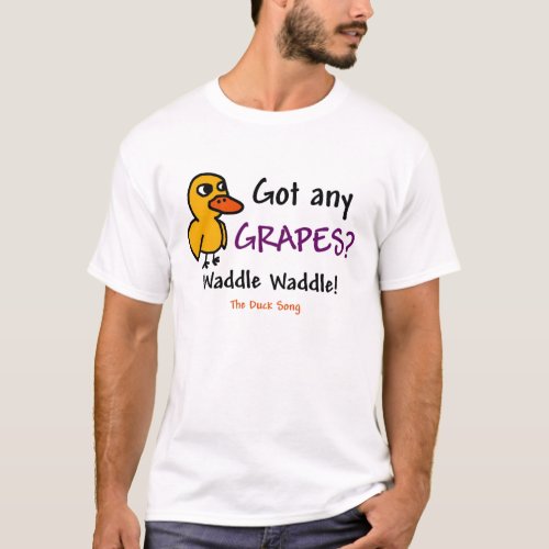 Duck Song t shirt without songdrops logo