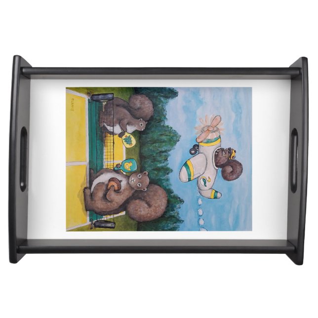 Duck Squirrels  Serving Tray (Front)