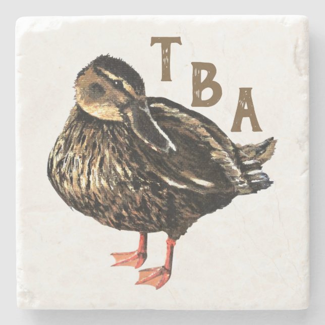 Duck Stone Coaster (Front)