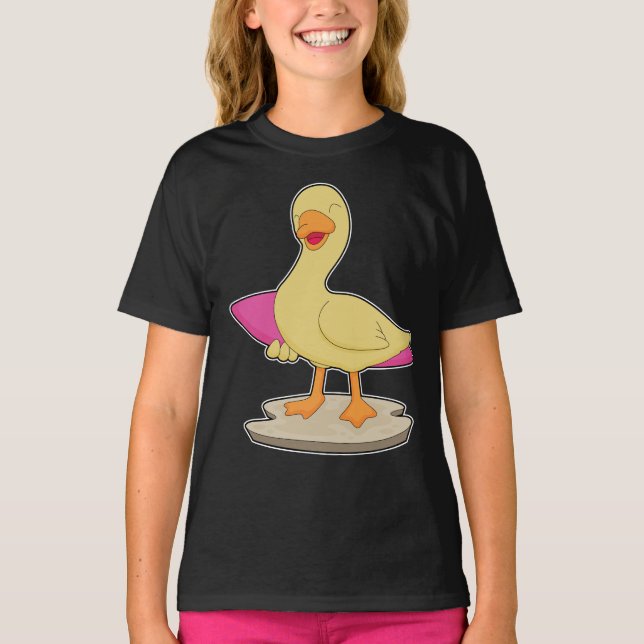 Duck Surfer Surfboard T-Shirt (Front)