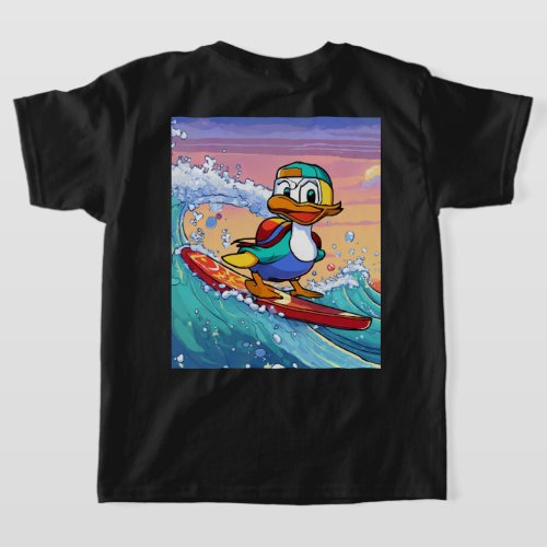 Duck Surfing Video Game Double_Sided T_Shirt