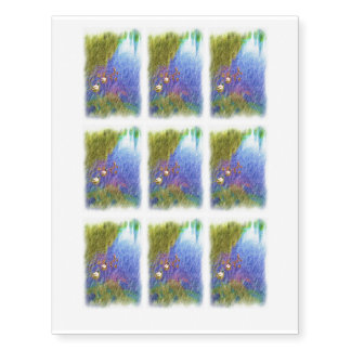 duck swiming in a pond temporary tattoos