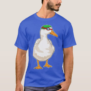 Duck Swimming Swimming Goggles  T-Shirt
