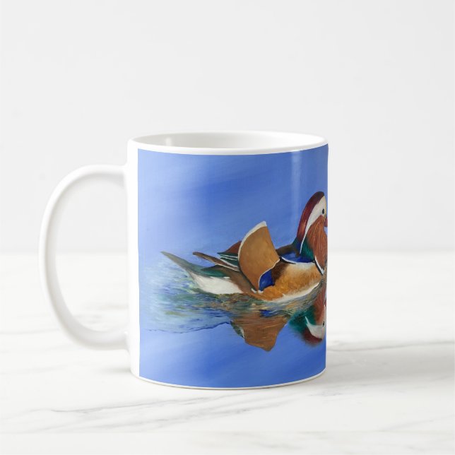Duck Swimming with Bible Verse JW Coffee Mug (Left)