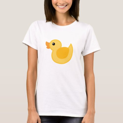 Duck T_shirt in yellow and white _ Rubber Ducky