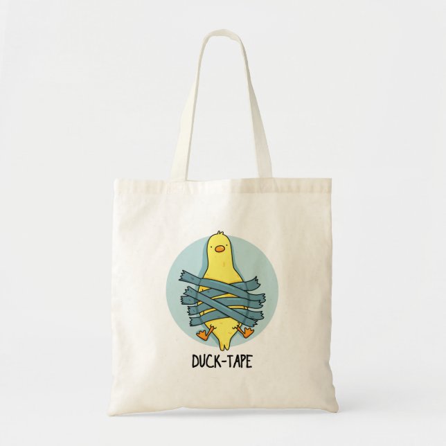 Duck Tape Funny Duct Tape Pun  Tote Bag (Front)