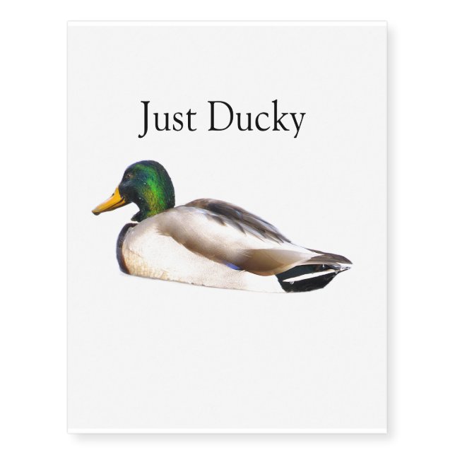 Duck Temporary Tattoos (Front)