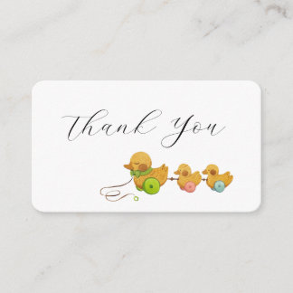 Duck thank you enclosure card