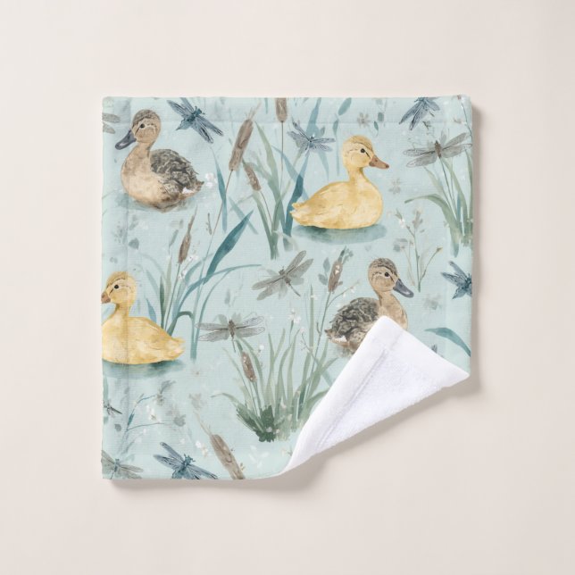 Duck Themed  Bath Towel Set (Wash Cloth)