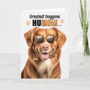 Duck Tolling Dog Best HuMOM Ever Mother's Day Holiday Card