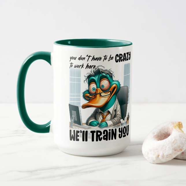 Duck Trainer Humor  Mug (With Donut)