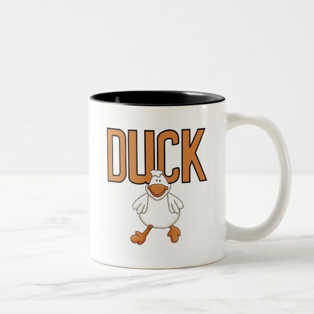 Duck Tshirts and Gifts Two-Tone Coffee Mug (Right)