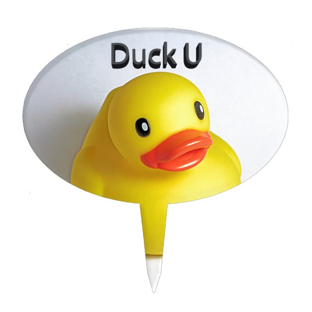Duck U Cake Topper (Front)