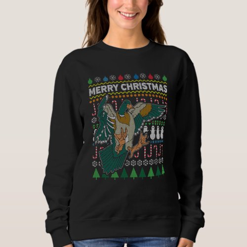 Duck Ugly Christmas Sweater Wildlife Series
