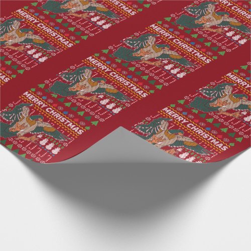 Duck Ugly Christmas Sweater Wildlife Series Wrapping Paper