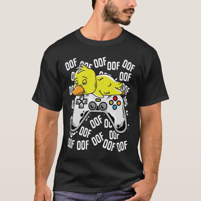 Duck Video Game Noob Oof  Kids Boys Girls T-Shirt (Front)