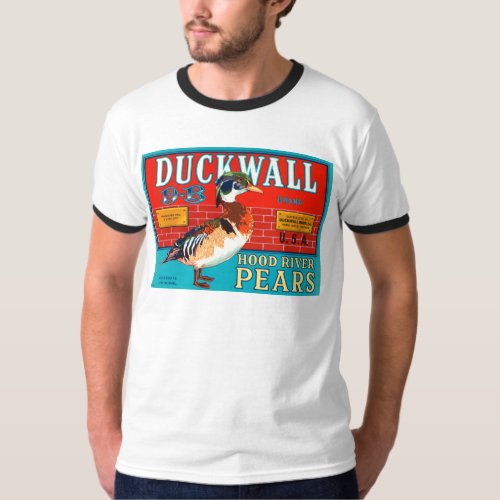 Duck Wall Hood River Pears Vintage Advertisement T_Shirt