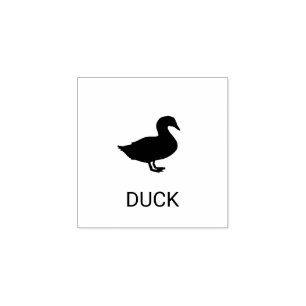Duck Wedding Meal Choice Rubber Stamp