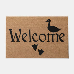 Duck Welcome Doormat Funny Duck Lover Mat Decor