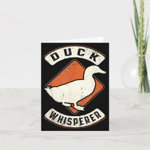 Duck Whisperer Vintage Clic Retro Animal Love Card